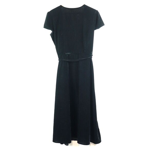 NWT Gap Velvet Midi Wrap Dress L - Picture 5 of 8